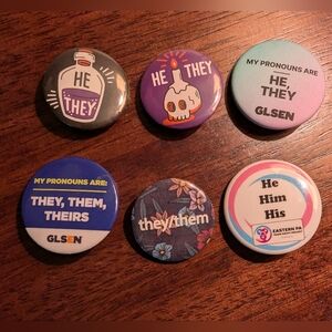 Pronoun Pins HE/THEY & THEY/THEM